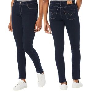 Levi’s Mid Rise Skinny Dark Blue Denim Jeans Size 30